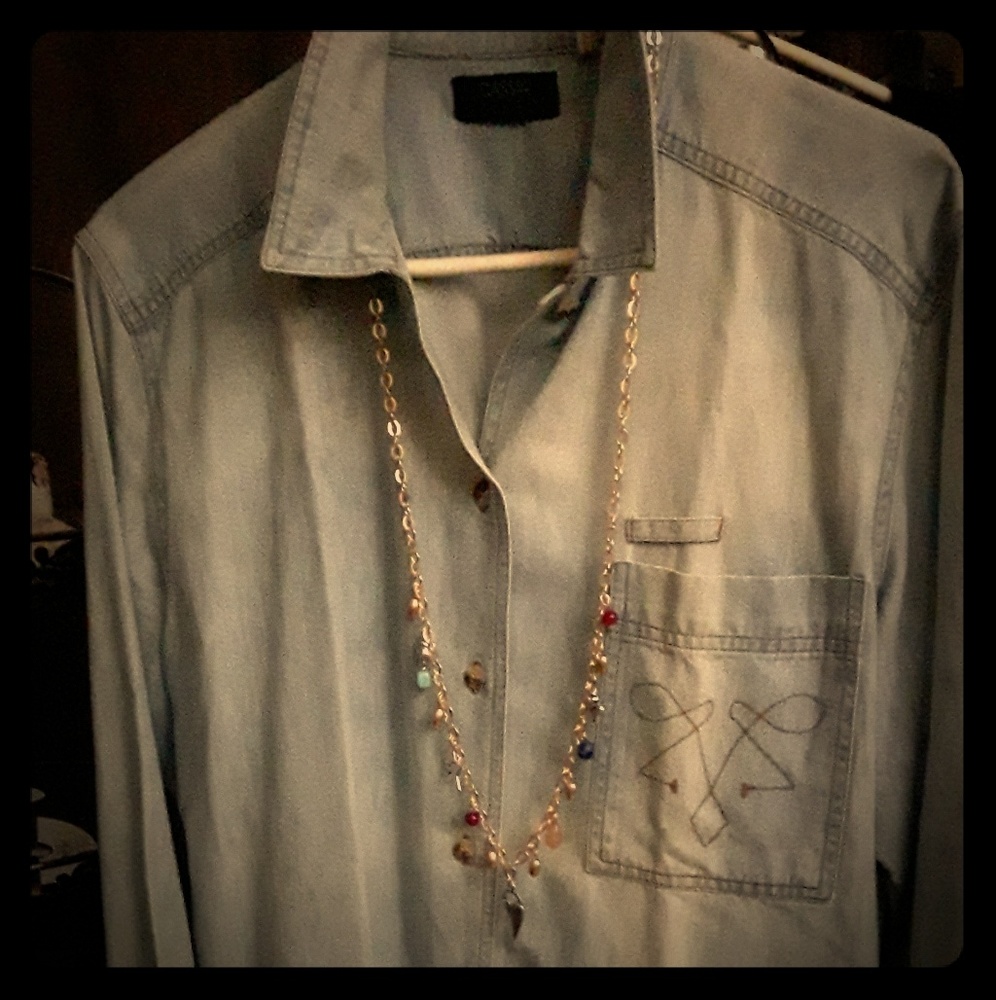 Denim Cassini Shirt embroidered Vintage